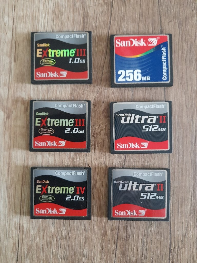 Sandisk CF geheugenkaarten, TV, Hi-fi & Vidéo, Photo | Cartes mémoire, Enlèvement ou Envoi, Compact Flash (CF), 2 GB, SanDisk