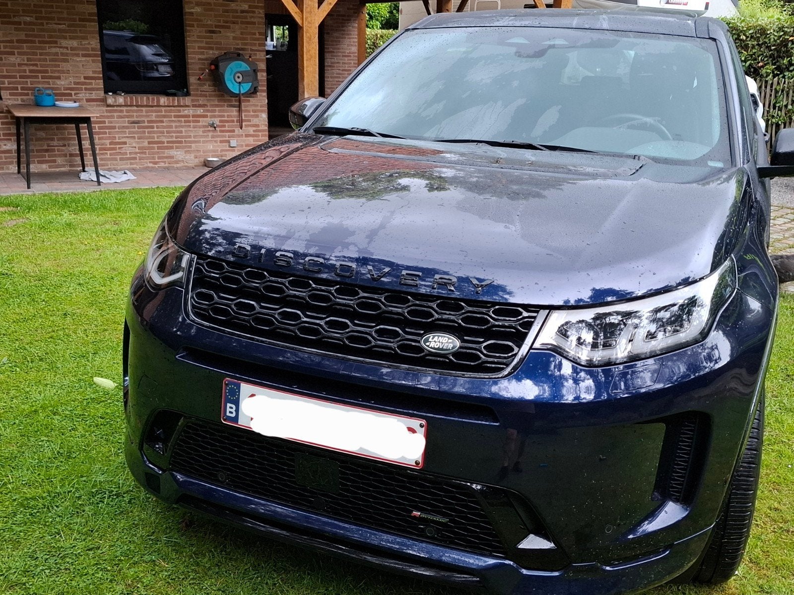 Landrover discovery sport P200 R-Dynamic SE, Auto's, Automaat, 4 cilinders, Blauw, Leder