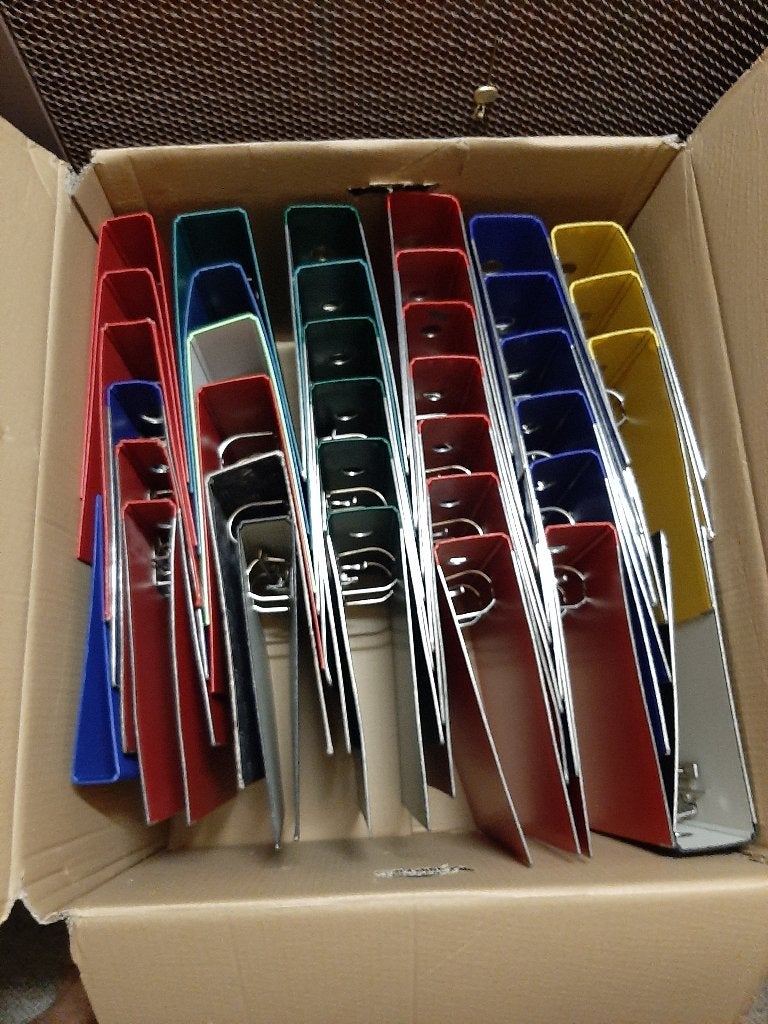 Ringmappen (classeurs) 35 stuks, Ophalen, Zo goed als nieuw