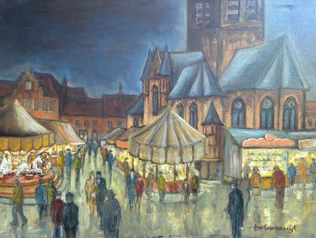 Jo Bossuyt - Foire de Waregem à l'église, Antiquités & Art, Enlèvement
