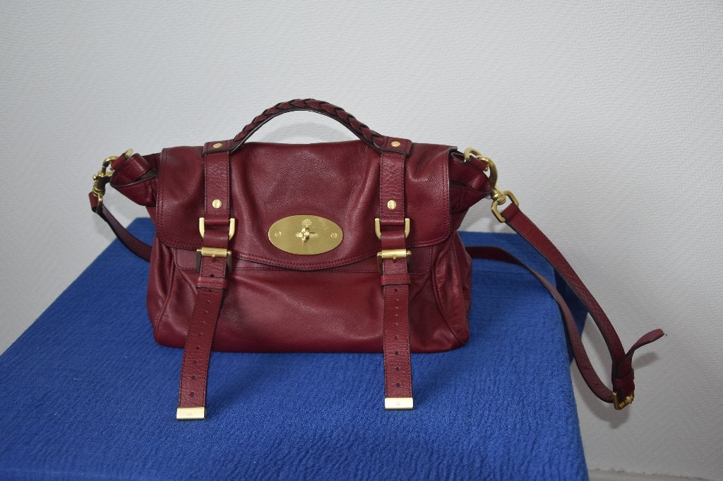 Mulberry Alexa burgundy, Handtassen en Accessoires, Ophalen, Overige kleuren, ., Zo goed als nieuw
