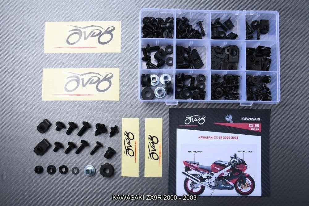 Kuip bouten set voor AVDB KAWASAKI ZX9R 2000 - 2003, Motoren, Ophalen of Verzenden, Nieuw