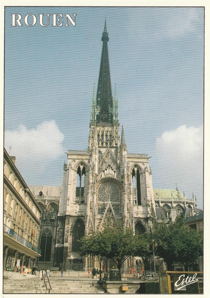 ROUEN -  Kathedraal, Verzenden, Ongelopen, Frankrijk