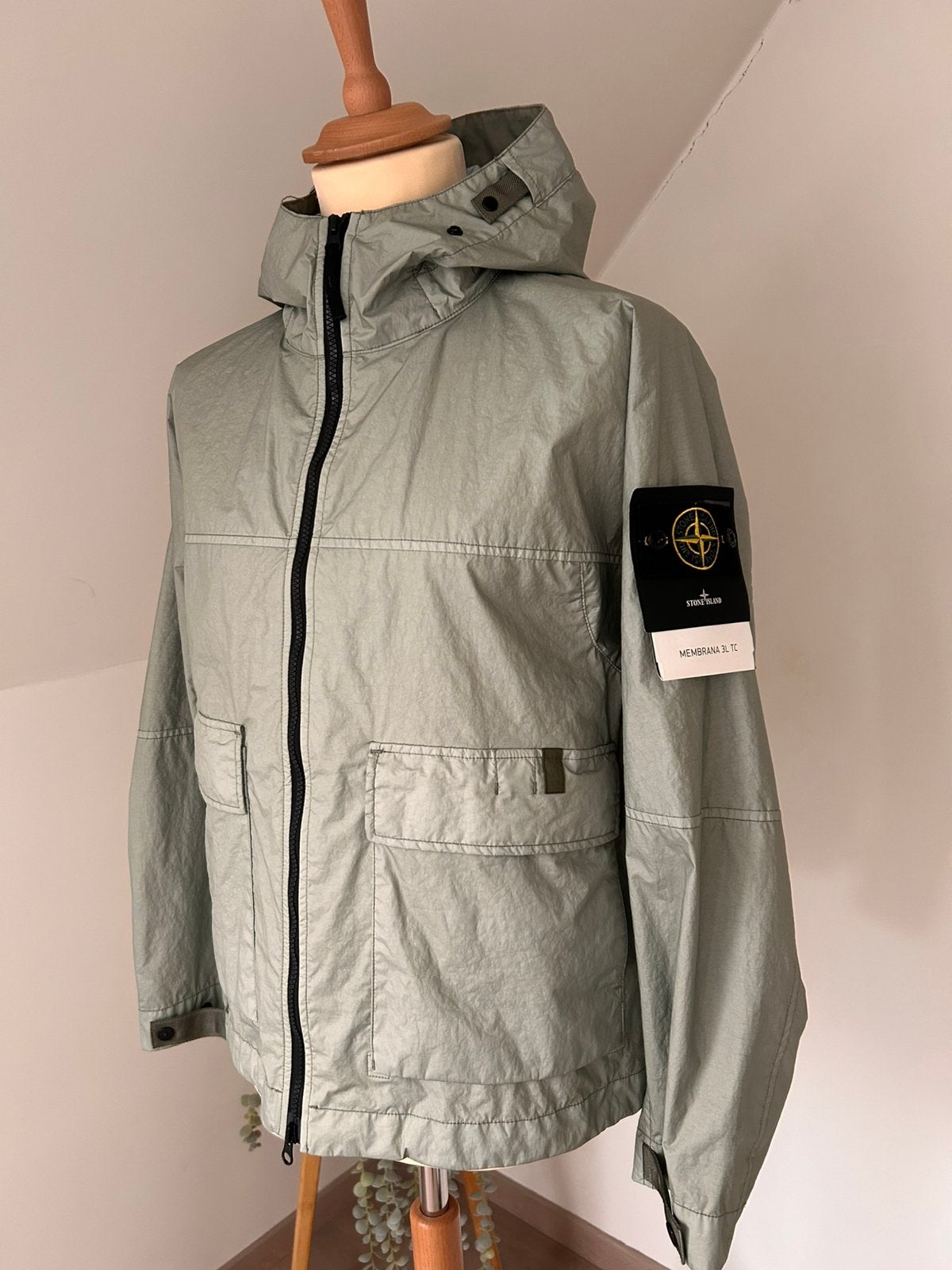 Jas Stone Island Membrana, Kleding | Heren, Ophalen, Nieuw, Maat 46 (S) of kleiner, Groen