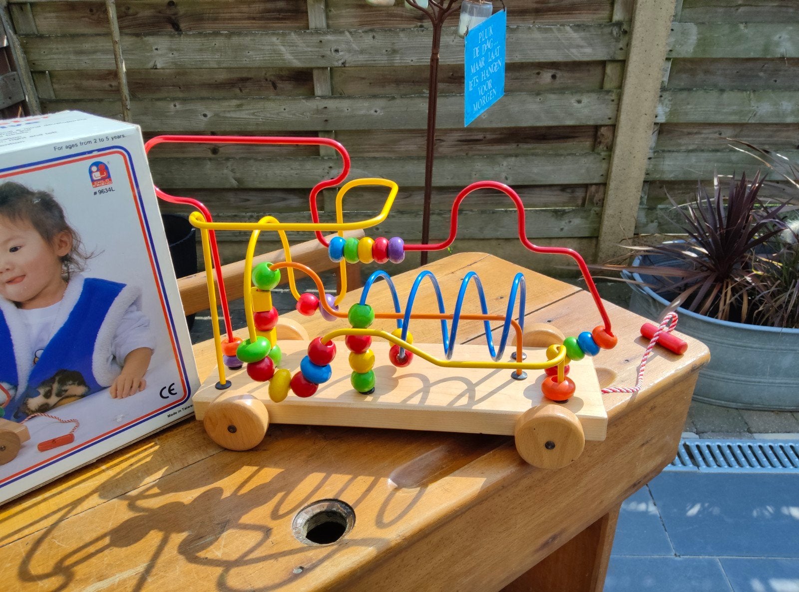 houten locomotive, speeltuig, Kinderen en Baby's, Ophalen