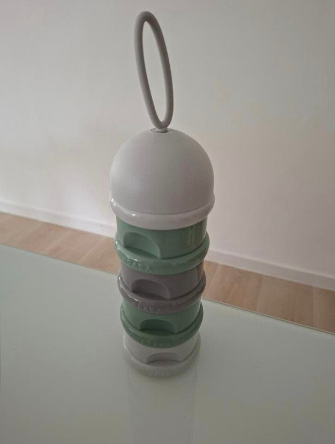 Boîte de dosage empilable pour lait en poudre Béaba, Enlèvement ou Envoi, Comme neuf, Boîte de conservation