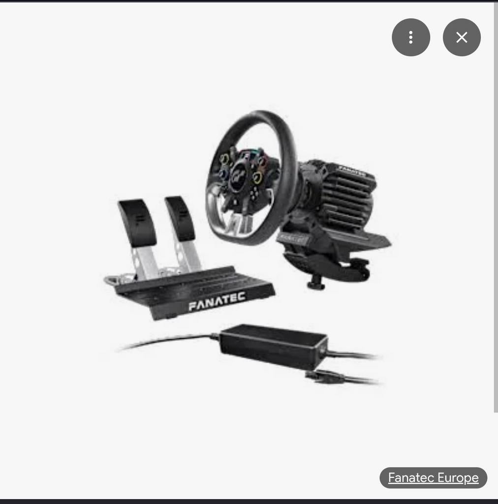 fanatec CSL GT pro 8Nm met pendalen compleet zoals foto, Enlèvement ou Envoi, Comme neuf