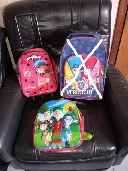 rugzakjes, toiletzakje, handtasje, trolley - kinderen, 1-6€, Ophalen of Verzenden, Gebruikt