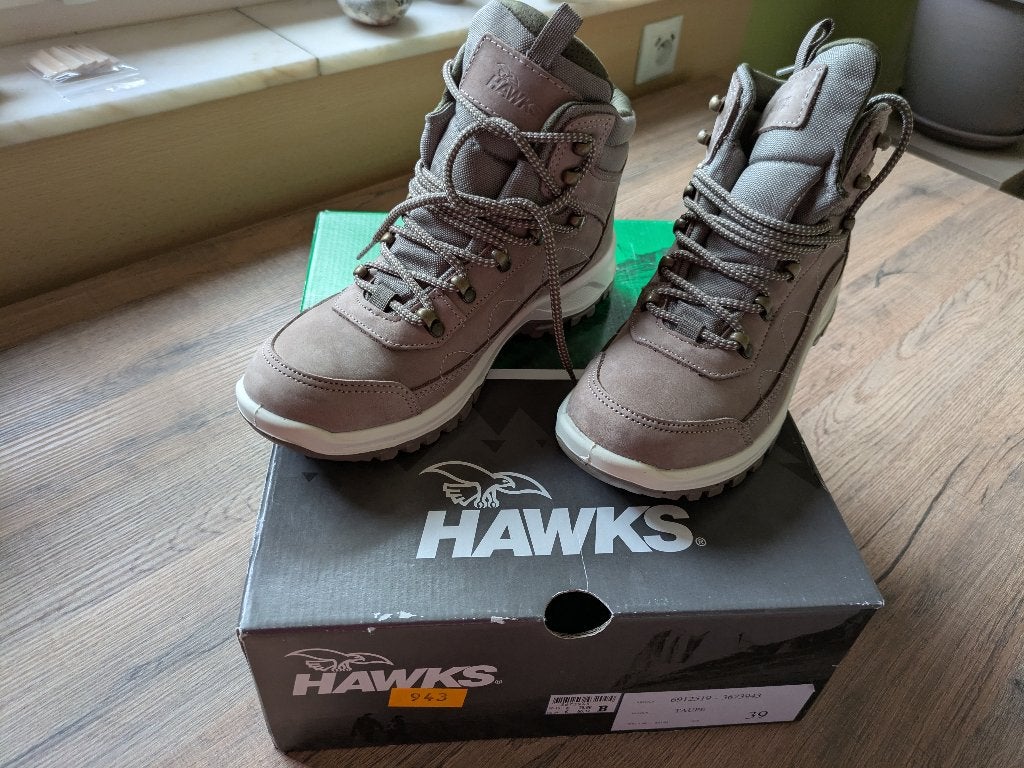 NIEUWE hoge wandelschoenen van het merk Hawks, Ophalen, Hawks, Beige, Nieuw