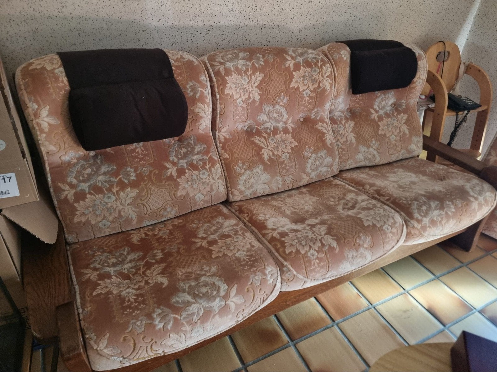 Zetel 3 zit en 1 zit met reserve kussens, Ophalen