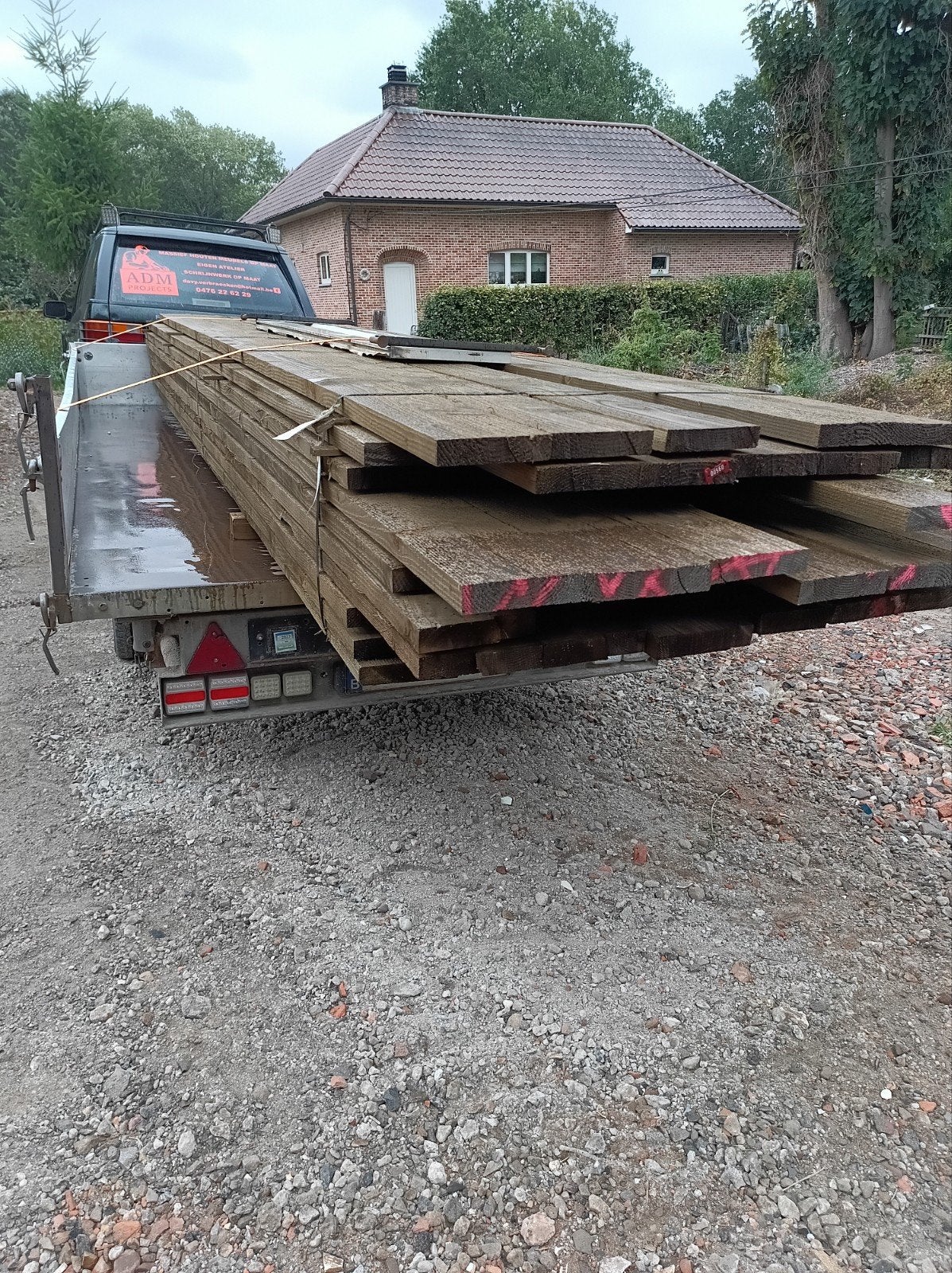 douglas dakspanten 175x35 geimpregneerd, Neuf, Planches, Bois dur, Enlèvement