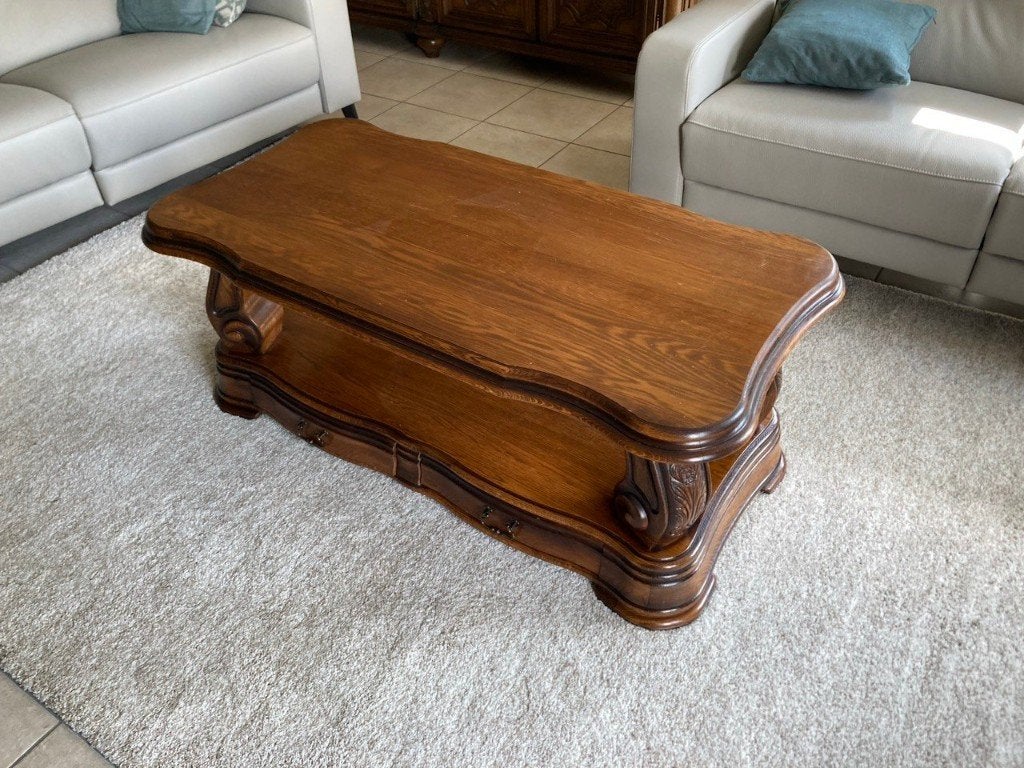 Salontafel, 50 – 75, Gebruikt, 100 tot 150 cm, Eikenhout