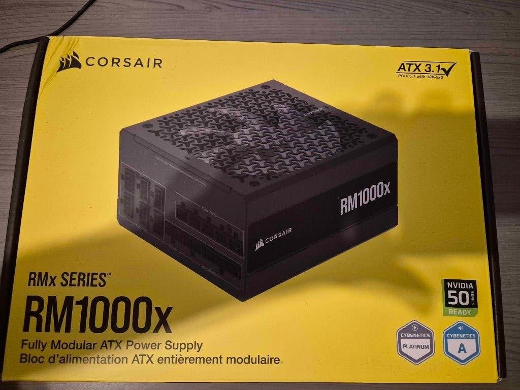 CORSAIR RM1000x (2025) PSU, Computers en Software, Interne voedingen, Ophalen of Verzenden, Nieuw