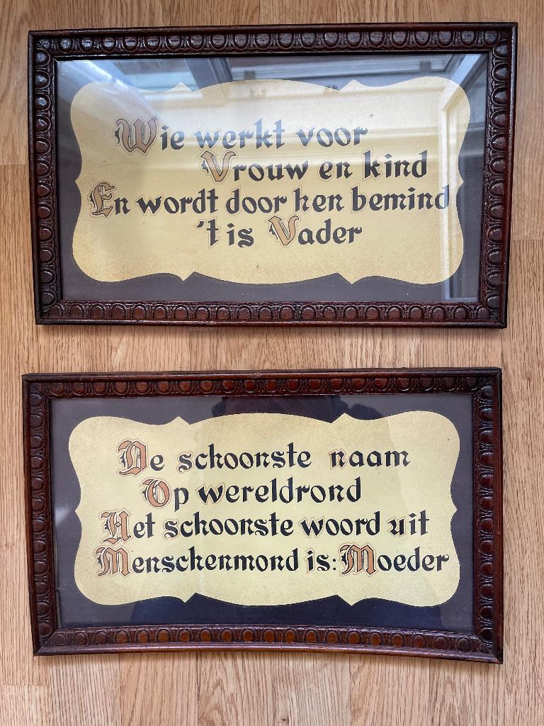 Kader oude spreuk, Ophalen