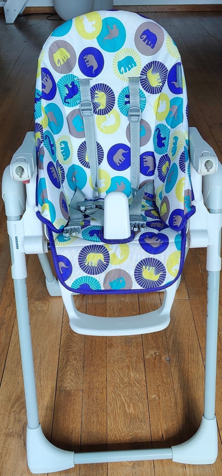Kinderstoel Peg Perego met gloednieuwe hoes, Enlèvement, Comme neuf, Chaise évolutive, Ceinture(s)