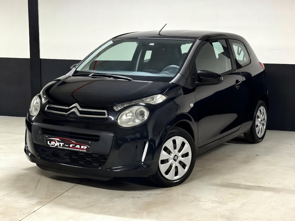 CITROEN C1 BLACK 1.2i NIEUWE DISTRIBUTIE/ AIRCO/GEKEURD/LEZ✅, Voorwielaandrijving, Euro 5, Stof, Zwart