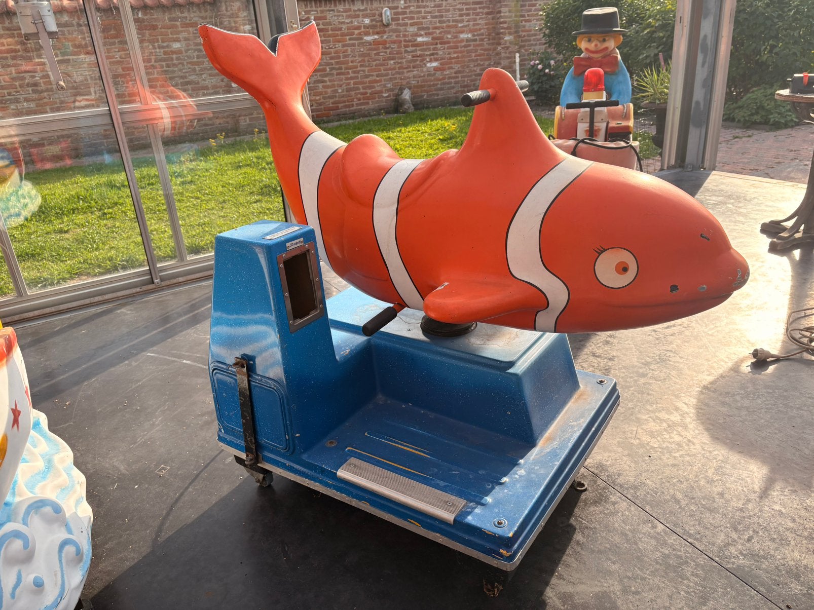 Vintage Kiddy Ride Vis – muntinworp – restauratie/reparatie, Verzamelen, Ophalen, Gebruikt