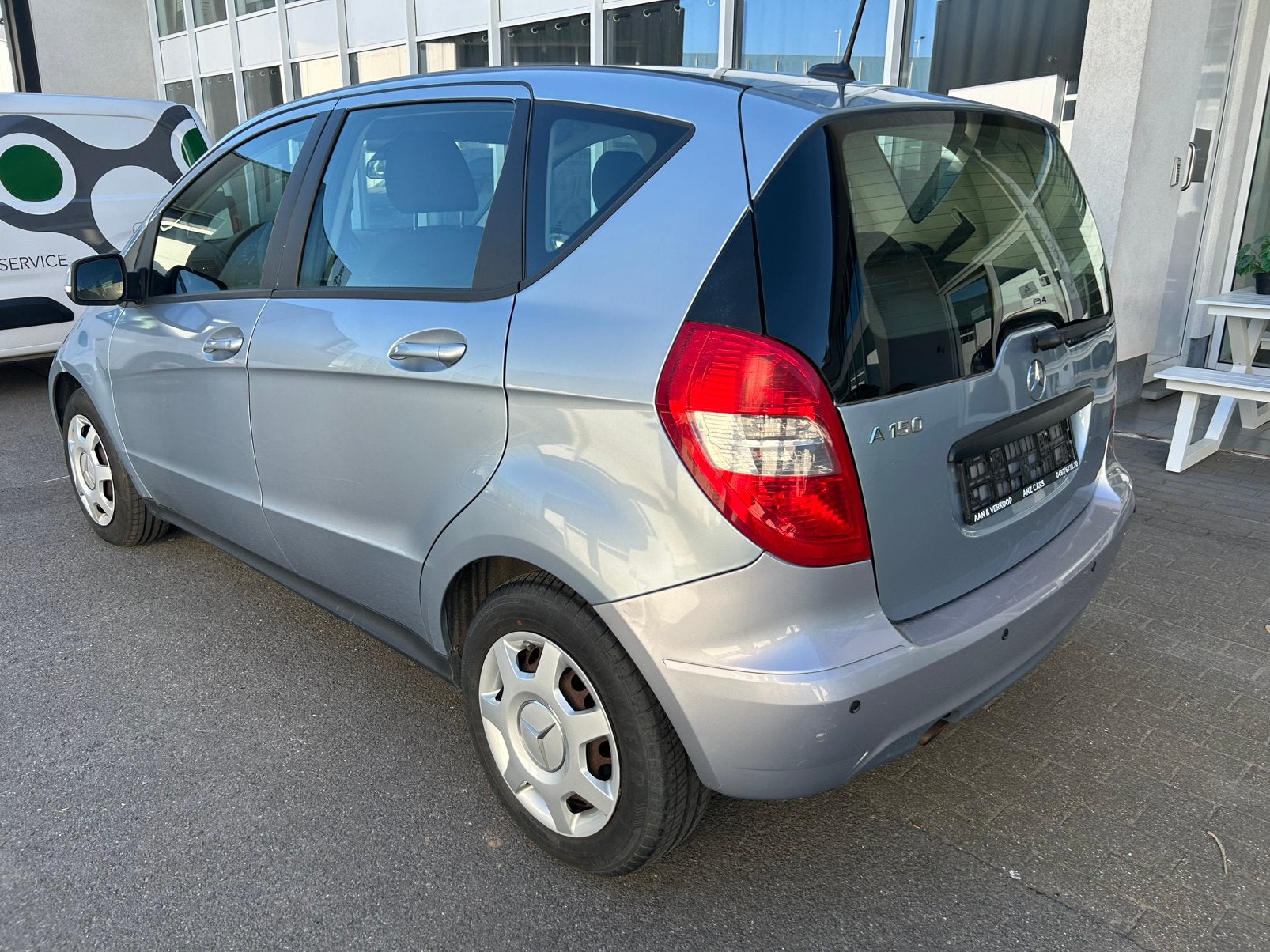 Mercedes A150i / 62000km / Airco / 1ste eigenaar, Auto's, Stof, Zwart, Blauw, Bedrijf