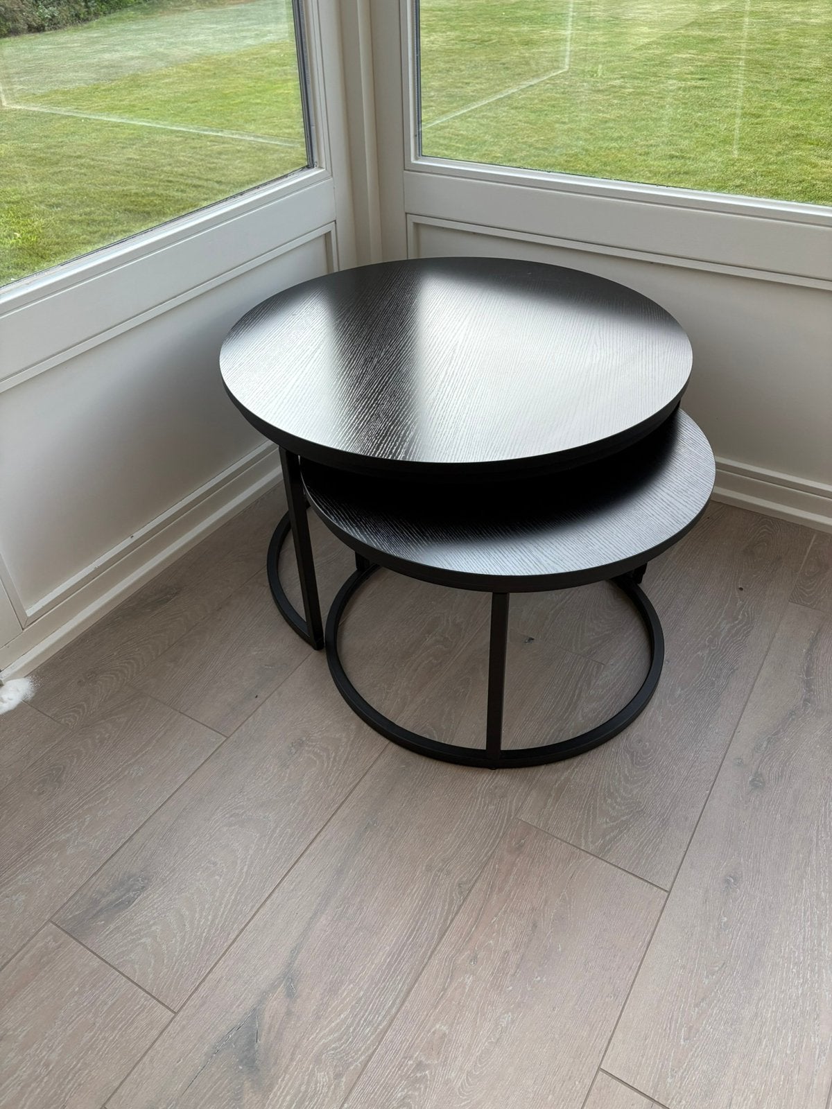 Salontafel set - prima staat, Huis en Inrichting, Tafels | Salontafels, Ophalen, 50 – 75, Rond, 50 tot 100 cm