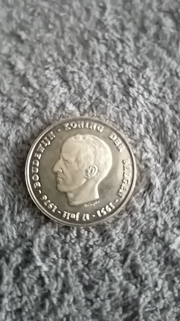 pièce en argent 250 BEF, Enlèvement, Comme neuf, Autres types