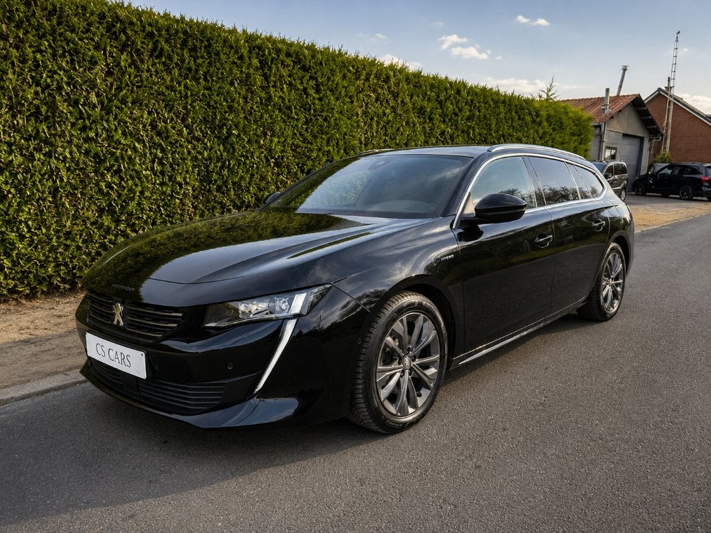 Peugeot 508 Hybride Benzine | Automaat | Camera | 1ste eig, Auto's, Dealer onderhouden, 4 cilinders, Leder en Stof, Zwart