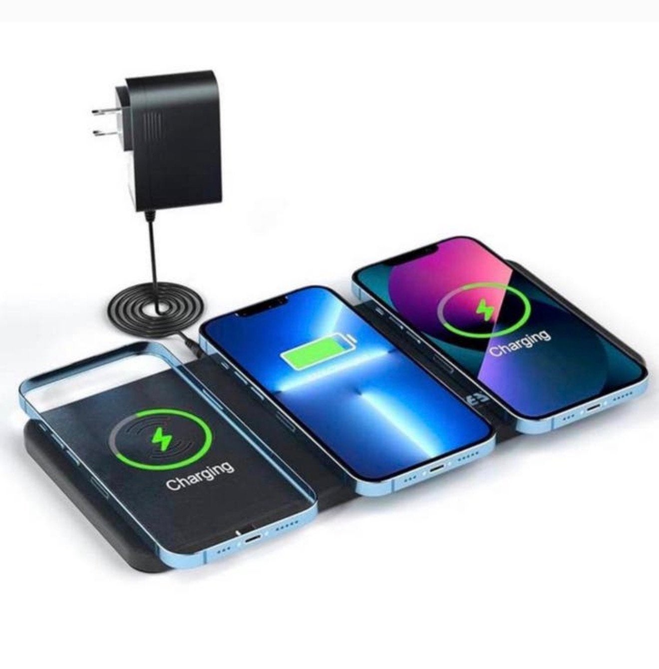 Station de recharge sans fil triple - Borne de rapide 15 W, Enlèvement ou Envoi, Neuf
