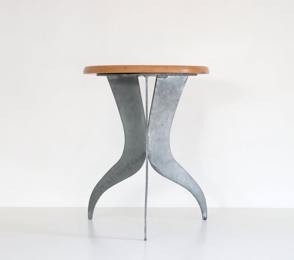 Design Bijzettafel Tafeltje Postmodern 1980 - Memphis stijl, Antiek en Kunst, Ophalen, Hout