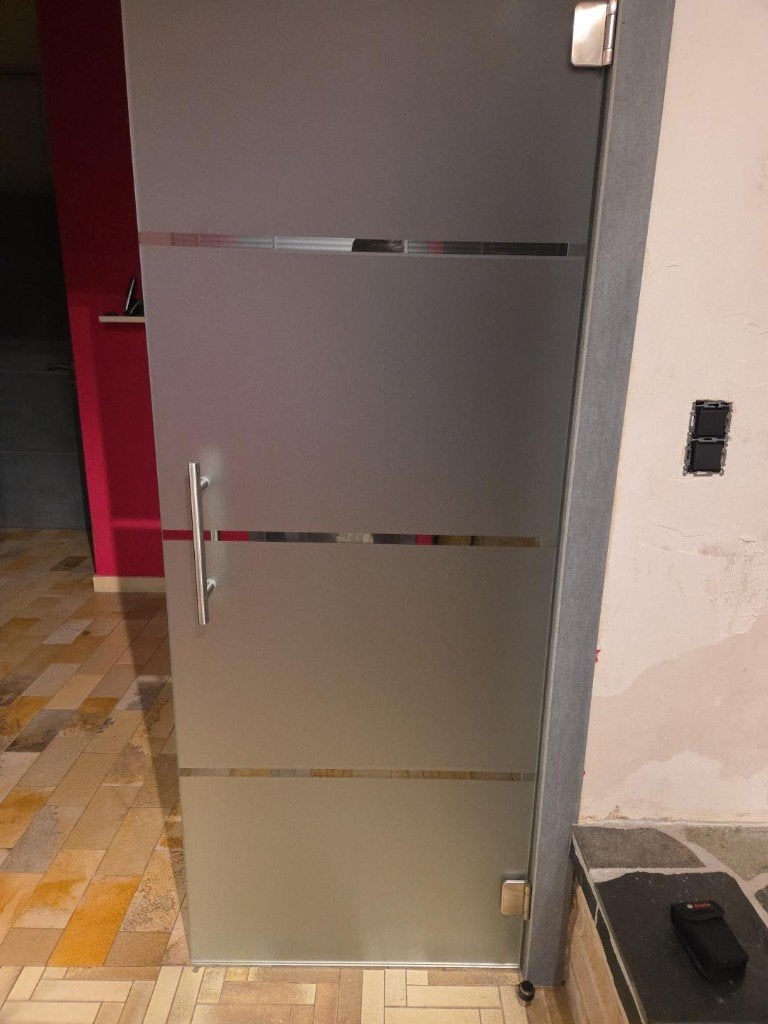 Portes en verre, Bricolage & Construction, 160 cm ou plus, Comme neuf, Enlèvement, Moins de 80 cm