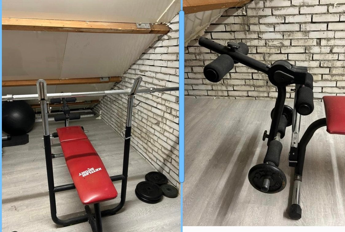 Kettler halterbank, Ophalen, Gebruikt