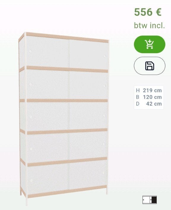 KEWLOX kast wit in nieuwstaat, Huis en Inrichting, Ophalen, Zo goed als nieuw, Kewlox