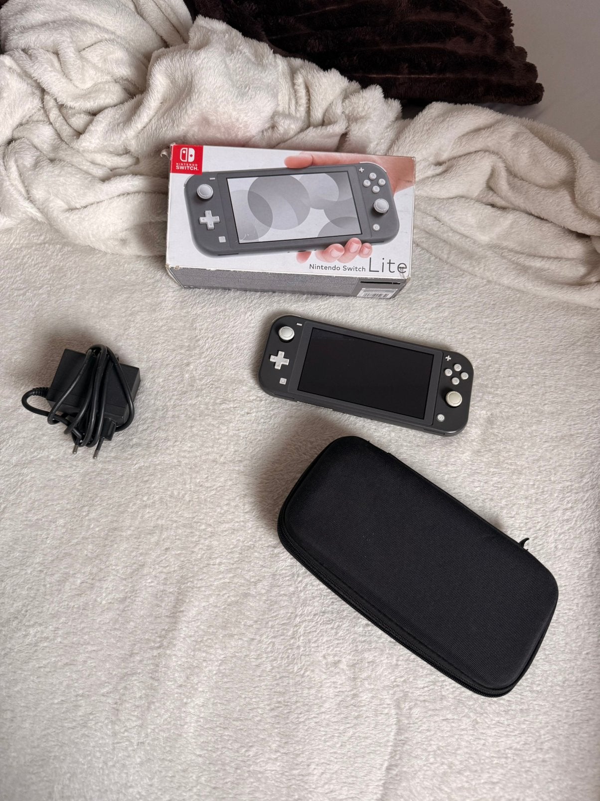 Nintendo Switch Lite grise – Complète, en parfait état, Enlèvement ou Envoi, Comme neuf