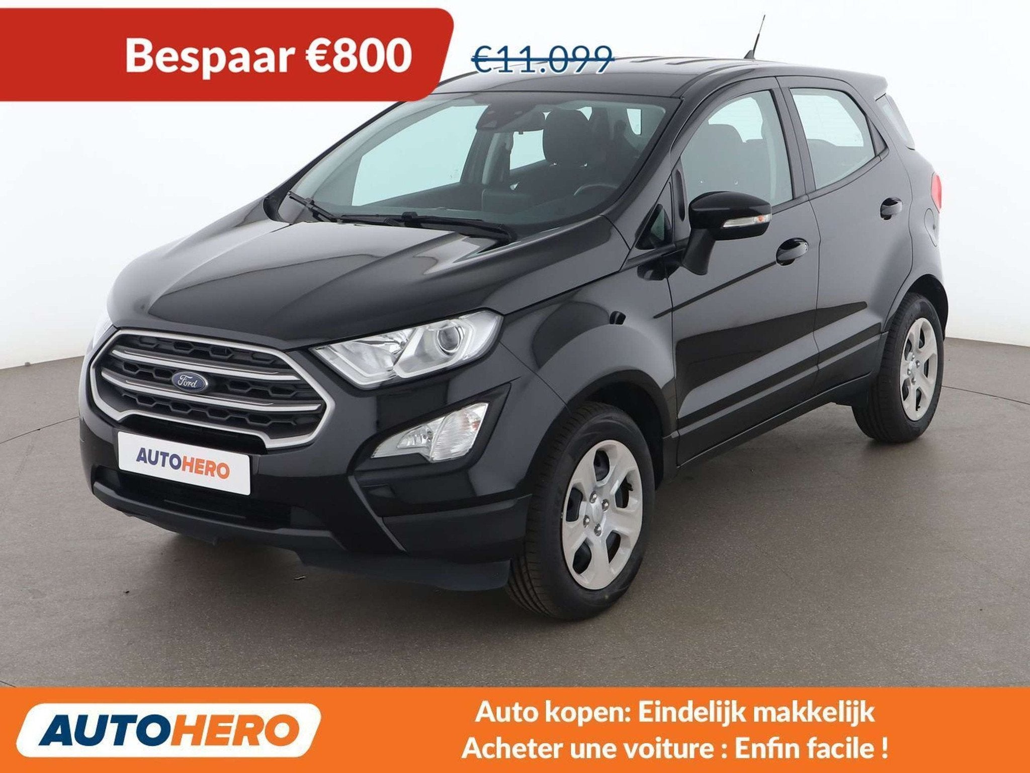 Ford EcoSport 1.0 EcoBoost Cool&Connect (bj 2020), Auto's, Voorwielaandrijving, 1349 kg, Stof, Gebruikt