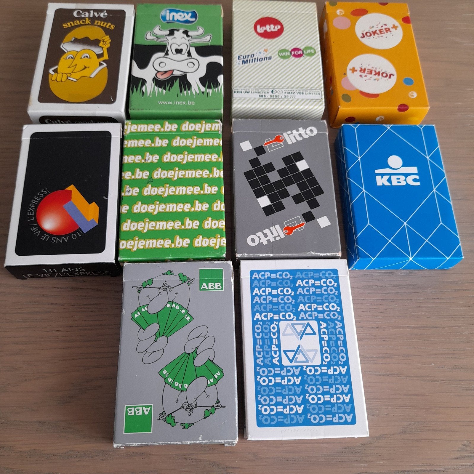 Lot van 10 spellen speelkaarten ., Verzamelen, Ophalen of Verzenden, Speelkaart(en)