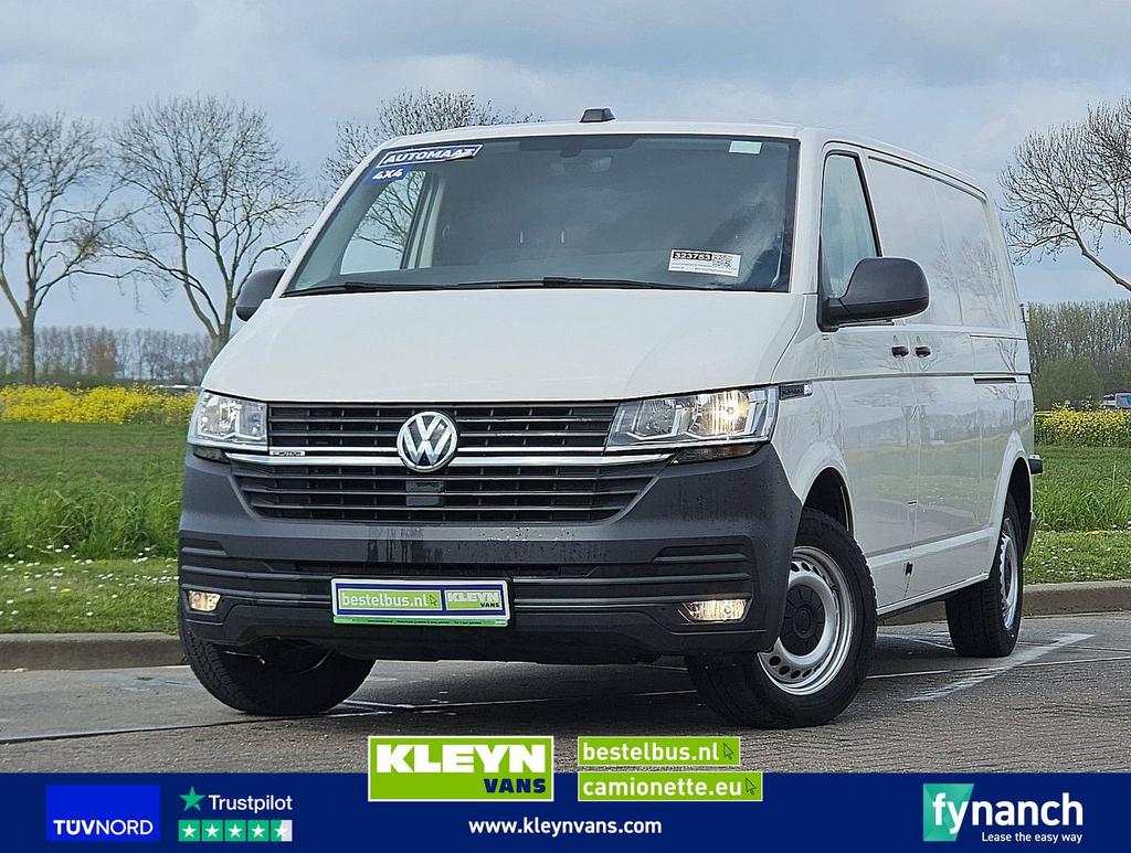 Volkswagen TRANSPORTER 2.0 TDI L2H1 4x4 2x Schuifd., Auto's, Bestelwagens en Lichte vracht, Automaat, Wit, Bedrijf, Diesel