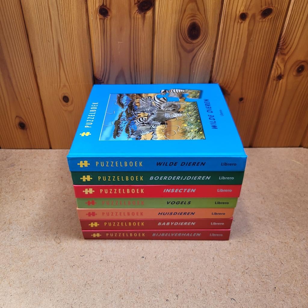Puzzelboeken: dieren, bijbelverhalen (7 stuks), Ophalen of Verzenden, 10 tot 50 stukjes