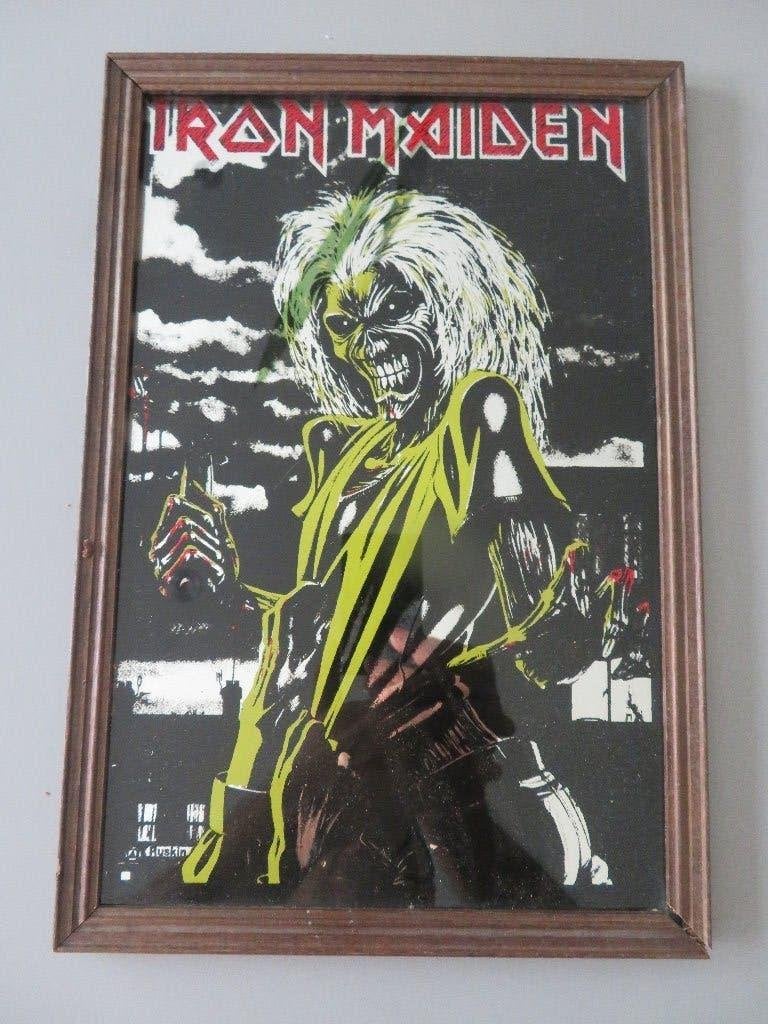 1980,s spiegel van Hard Rock band Iron Maiden Killers, Verzamelen, Ophalen of Verzenden, Zo goed als nieuw, Pop, Beeldje of Miniatuur