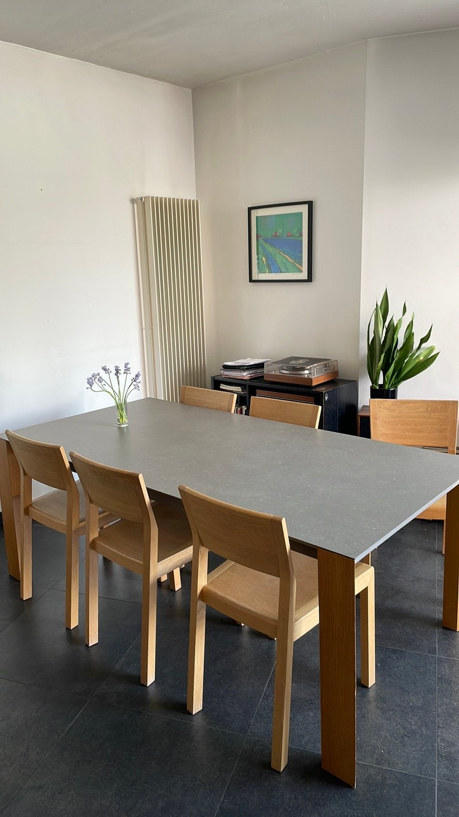 Stoelen Habitat massief eik, evt met tafel, Maison & Meubles, Chaises, Utilisé, Bois, Brun, Enlèvement