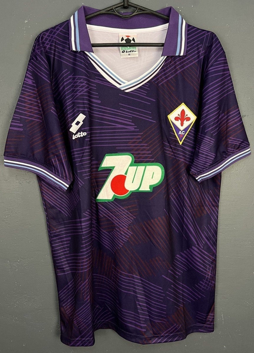 Fiorentina Batistuta Voetbal Thuisshirt Orgineel 1992, Enlèvement ou Envoi