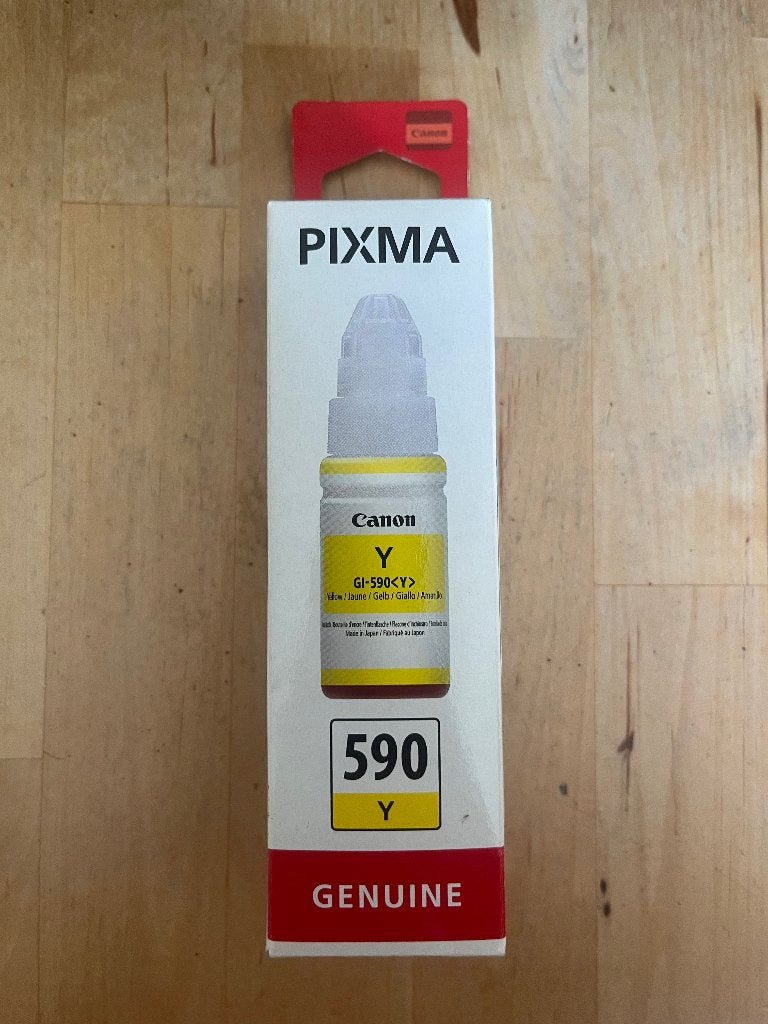 Bouteille d’encre Canon GI-590Y Jaune - Neuve et scellée, Informatique & Logiciels, Fournitures d'imprimante, Enlèvement ou Envoi