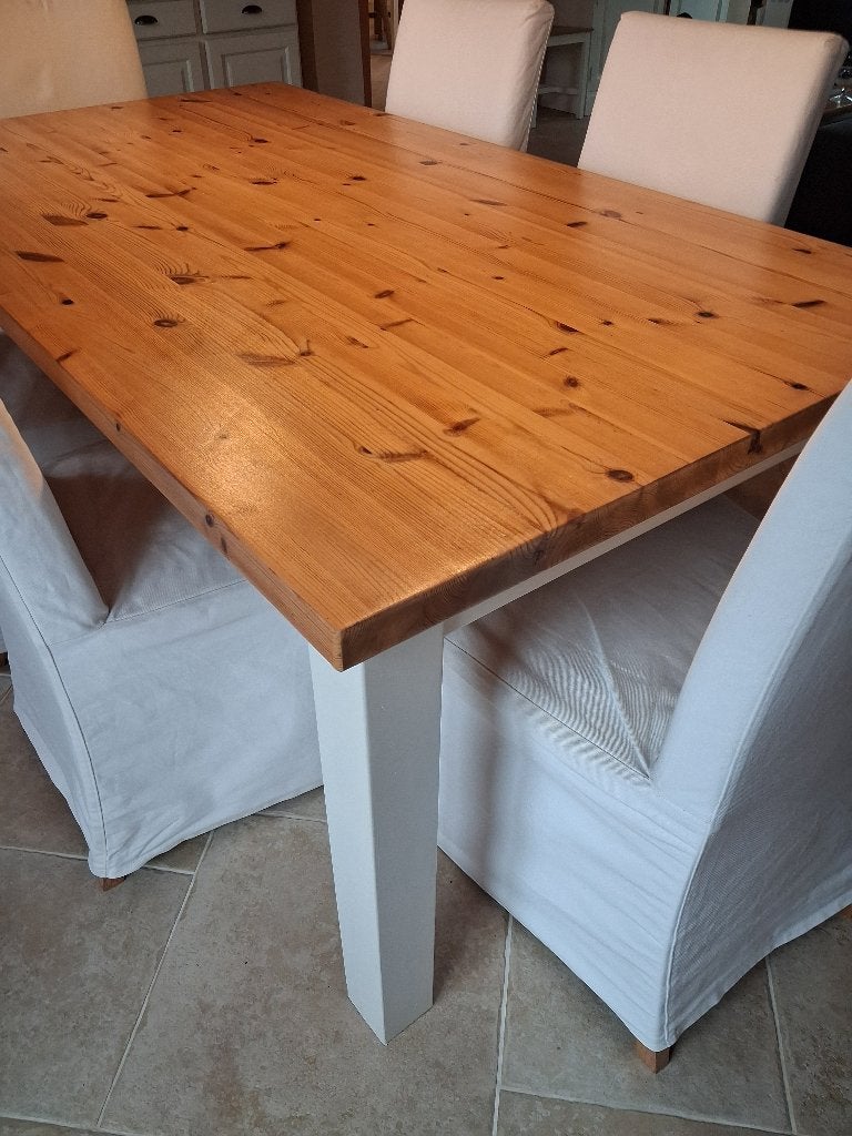 Table et chaises, Maison & Meubles, Style cottage et chic, Cinq personnes ou plus, Comme neuf, Enlèvement