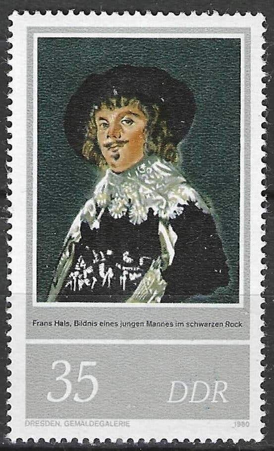 Allemagne DDR 1980 - Yvert 2208 - Frans Hals (ST), Envoi, RDA, Affranchi