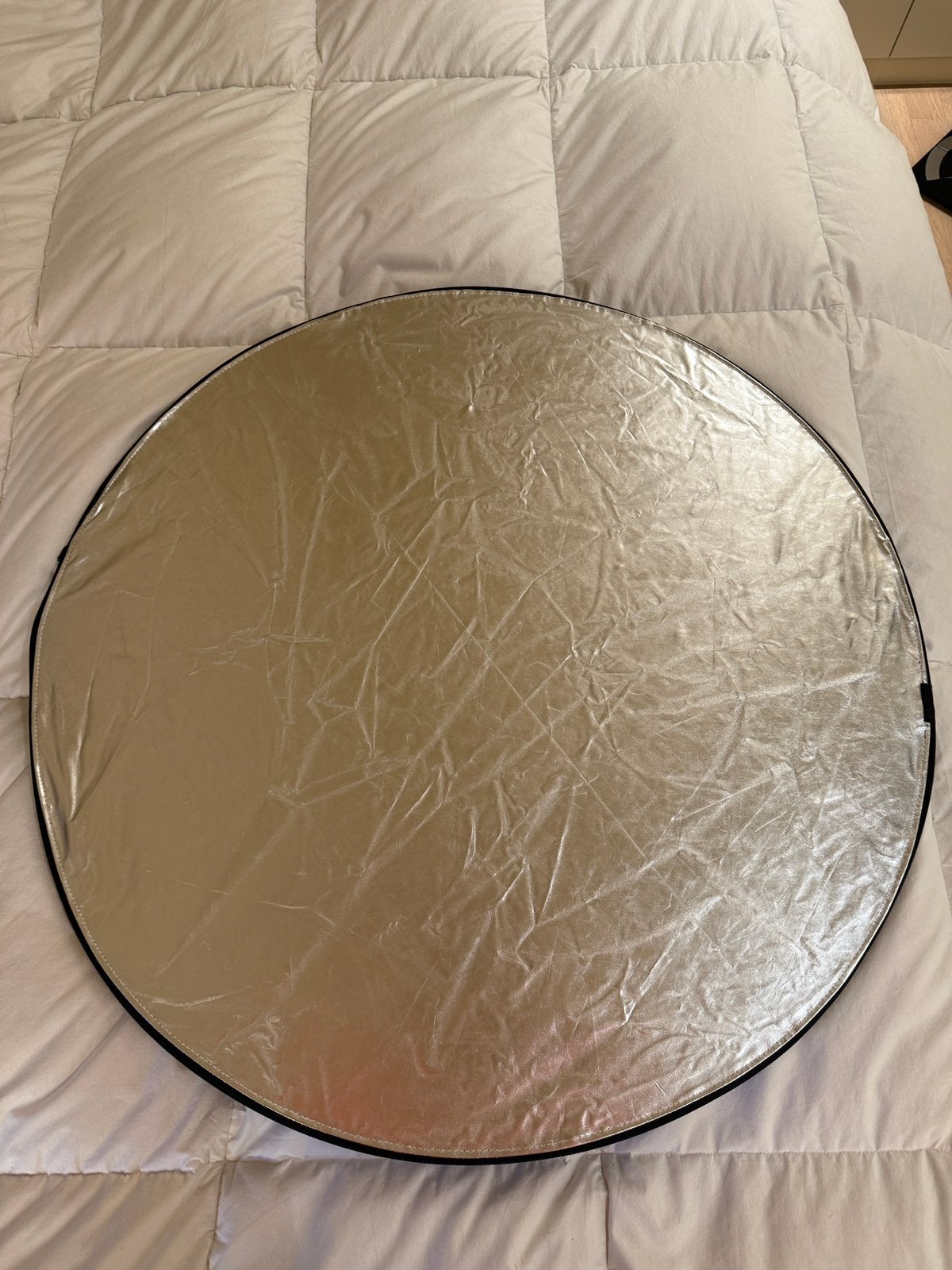 Écran réfléchissant pliable photogr- 80 cm - Argent/Noir, Enlèvement ou Envoi, Comme neuf, Pliable