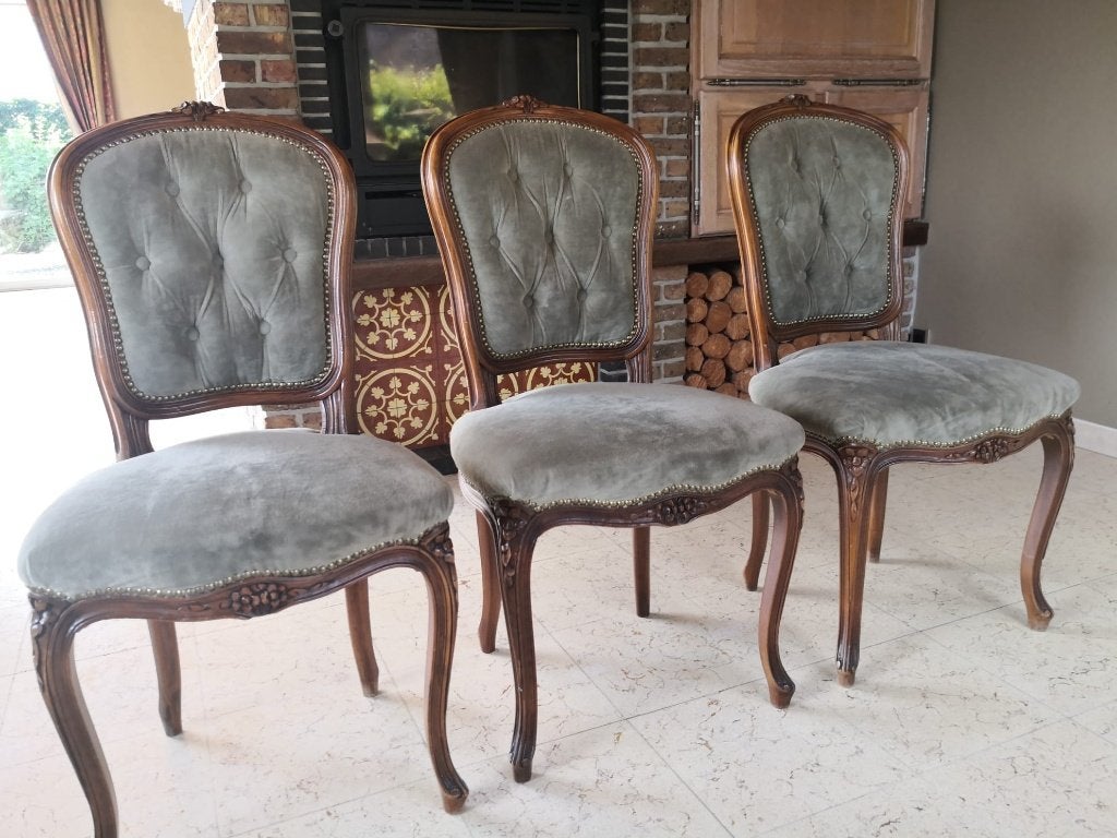 7 eetkamer stoelen, Ophalen, Overige kleuren, Zo goed als nieuw, Stof