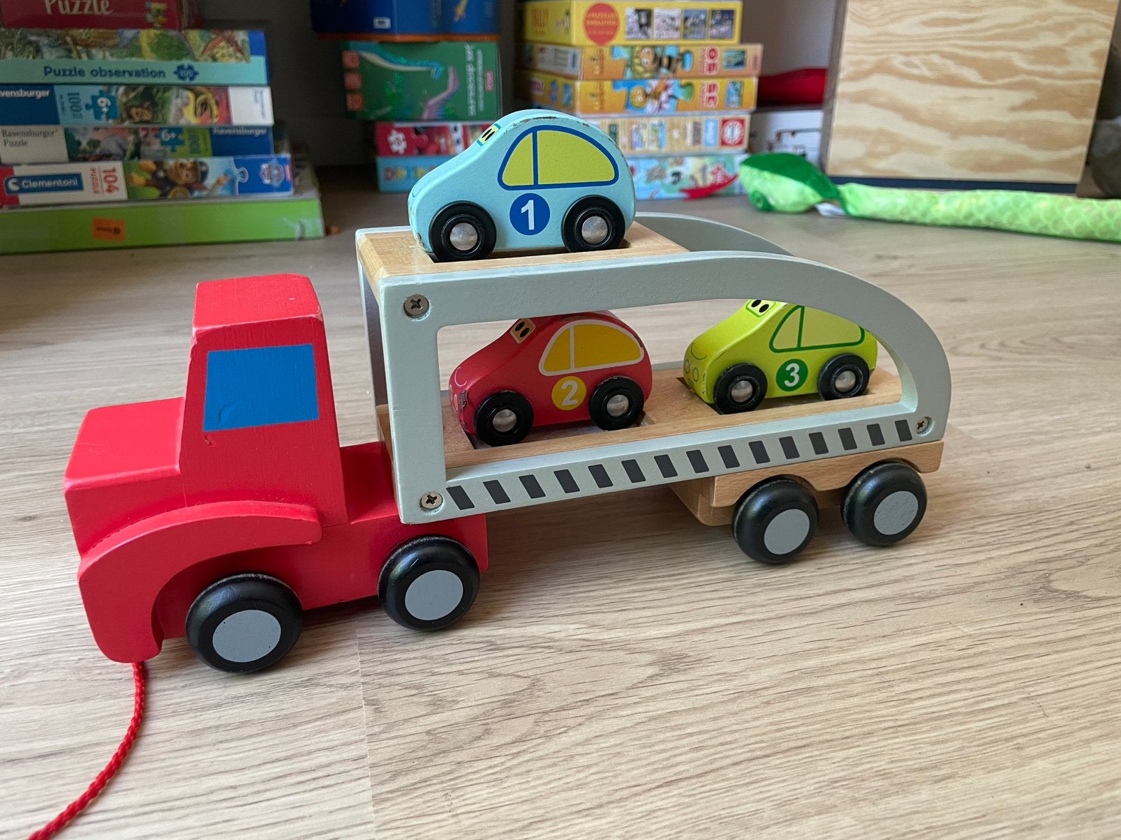 Vrachtwagen hout, Ophalen, Gebruikt