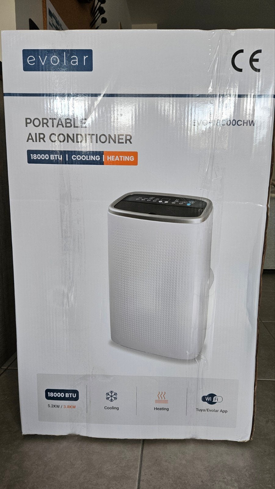 Mobiele Airco Evolar, Ophalen, Verwarmen, Mobiele airco, Afstandsbediening