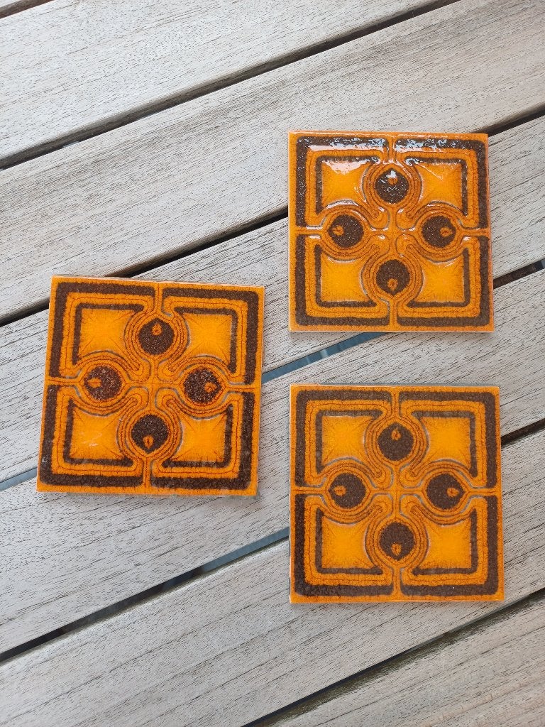 vintage wandtegeltjes, Ophalen, Gebruikt, Minder dan 20 cm, Minder dan 20 cm