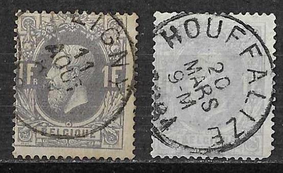 Belgique OPC 36 Roi Léopold II, Enlèvement ou Envoi, Affranchi, Maison royale