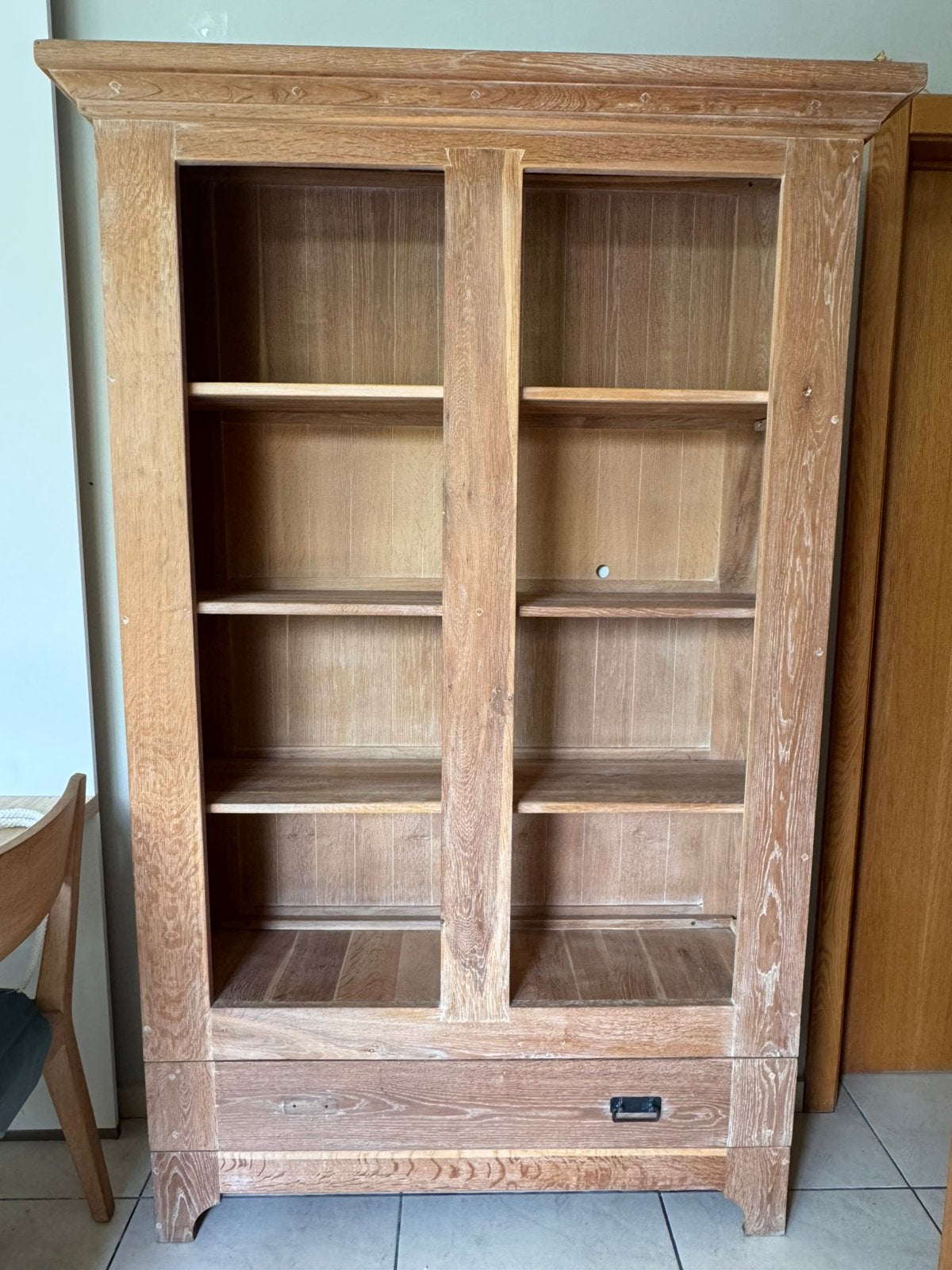 Meuble bibliothèque en chêne massif, Maison & Meubles, 25 à 50 cm, Intemporel, 100 à 150 cm, Utilisé