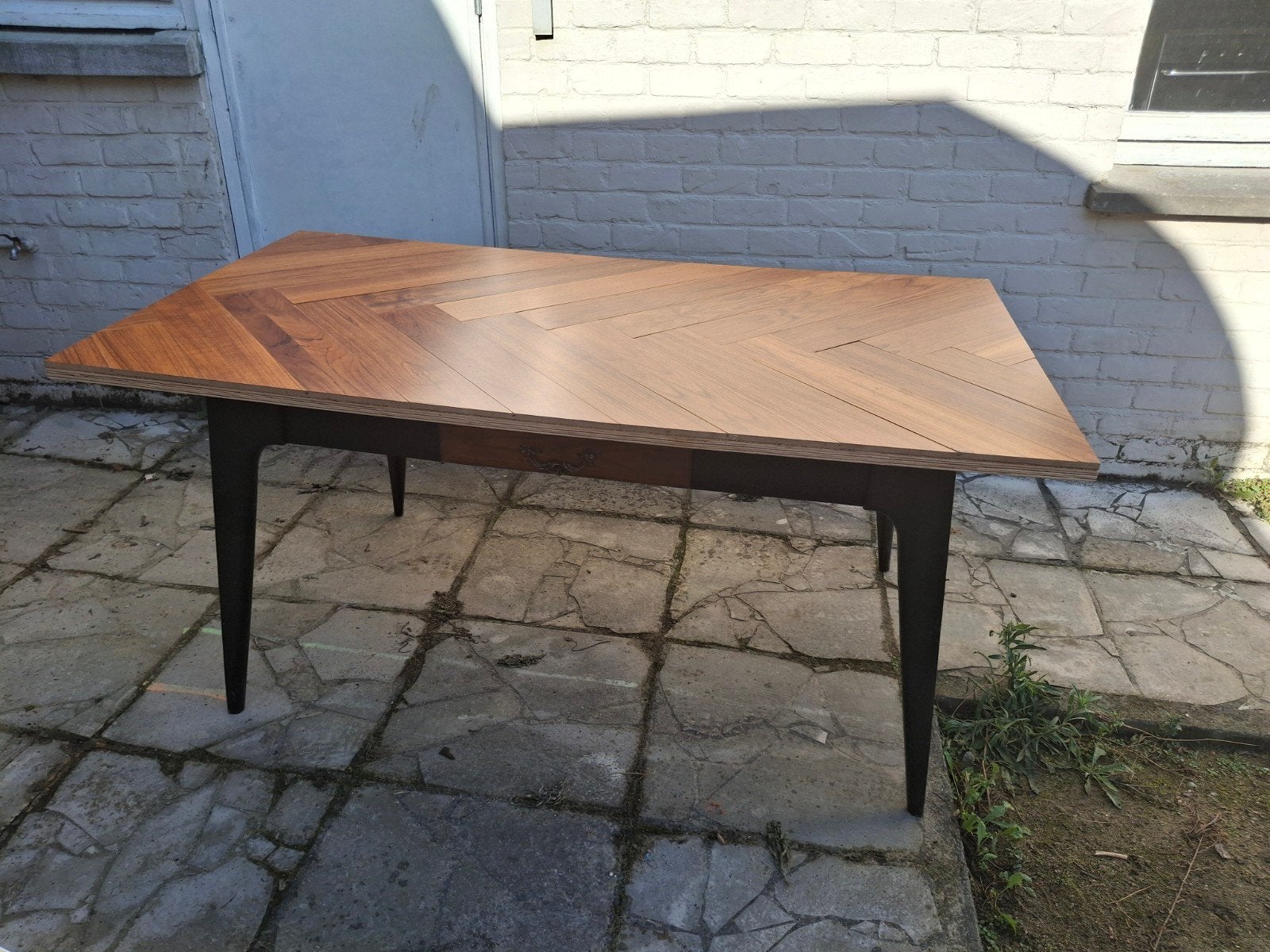 Tafel 90x160, Huis en Inrichting, Ophalen, Gebruikt, 50 tot 100 cm, 150 tot 200 cm
