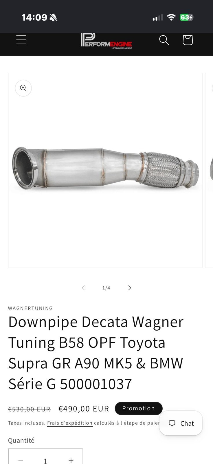 Downpipe wagner B58TU, Enlèvement, BMW